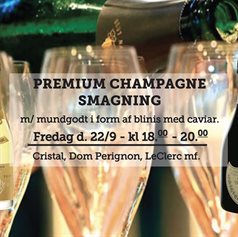 Premium Champagne smagning fredag d. 22 maj 2023 - slikforvoksne.dk